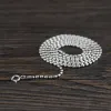 Halskettenketten Halskette 1,2 mm dicke Perlen Halskette für Frauen Schmuck mit kostenloser Versand Halskette Mann Kette 925 Sterling Silber