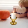 Candle Holders Brass Holder Clear Tealight Bulk Geometric Round Wrought Iron Candlestick Desktop Decorative