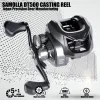 Tillbehör med hög styrka Baitcasting Fishing Reel Long Shot Click Sound 7.2: 1 10 kg GRAG Hög Precision Mässing Tandad skiva havsvatten Prevent