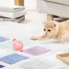 Controllo 2pc Smart Cat Ball Toys Toys Automatico Rolling Electric Cat Gat Training Interactive Pet Training Selfmoving Kitten Iterno Giochi di gioco indoor giocattoli