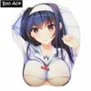 Fare pedleri bilek dinler kasumigaoka utaha anime 3D Oppai fare ped bilek istirahati y240423