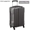 Carry-ons Hot 20 "24" 28 pulgadas Fibra de carbono Luggage Rolling Ultralight Carry On Checked