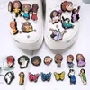 Bebek kız tv çizgi roman figürleri anime takılar toptan çocukluk anıları komik hediye karikatür cazibesi ayakkabı aksesuarları pvc dekorasyon tokası yumuşak kauçuk tıkanık