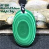 Collane Top Natural Green Malachite Collana a sospensione Gioielli per donne da donna perle regalo per perle in pietra in cristallo argento gemtone aaaaa Aaaaa