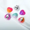 Earrings Non Pierced Women Resin Jewelry Big Heart Clip On Earrings Without Piercing Female Ear Cuff Earring klipsy na uszy