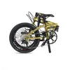 Bikes 20 Inch 9 Speed Folding Bicycle Electroplated Aluminum Alloy Ultra-light Portable Adult Student Bicycle Y240423