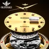 OUPINKE LUXURIE BRAND MENSE MONTRE Japonais Gold 316 STRAPE D'ACIEUX INOXEUX MECHANIQUE ALLÉMAGE FOIR DE LA MODE ORIGINAL 240417