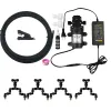 装飾10m爬虫類foggerミストスプリンクラーポンプシステム用熱帯雨林タンク2/4/6 PCS調整可能水生水生ペットミストノズル