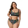 Women's Swimwear Plus Size Reflective Swimsuit Women Printing Bathing Suit Large Two Piece Sexy Casual Summer Beach Wear