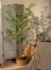 装飾的な花ベル酔った馬人工緑の植物リビングルームインテリア盆栽装飾装飾装置偽の木