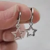 Boucles d'oreilles de cerceau Fashion Creative Star Cadeaux pour femmes Gift Bijoux de vacances mignon mini-petit