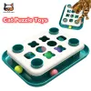 Toys Cat Puzzle Feeder Toy Slow Food Dispenser with Funny Balls Cats Treat Interactive Game Level 12 Mental Stimulation Treasure Box