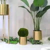 장식용 꽃 녹색 인공 이끼 공 석재 웨딩 파티를위한 녹지 식물 공 장식 20cm