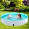 Piscine de chien pliable PET PORTABLE BAIN KIDDIE BATUILLE BAIN SWATMING BACK PVC PVC BAIN POUR LES CATS CHATS ACCESSOIRES DE PAOP PADDLICATION DES ENFANTS 240419