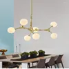 Chandeliers Modern Led Chandelier Nordic Magic Bean Lamp Molecular Living Room Decor Dining Lights Kitchen Art Decoration Home Hang Lighting