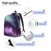 Rucksack Schulbag -Schüler Aquarell Galaxy Schulter -Laptop -Taschenschule