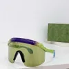 Luxury Designer Face Mask Sungasse Beach Outdoor Sunglasses personnalisées Sunglasses Integrated Design Fashion Runway Style Occhiali da Sole 1477S 58J3