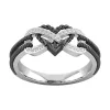 Bands Charm Couple Rings for Men inossidabile acciaio Celtic Dragon Anello Heart Black Zircon Women Anelli da matrimonio Set di gioielli di San Valentino