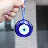 Dekorativa figurer Shellhard Lucky Turkish Blue Glass Evil Eye Amulet Trendy Hanging Charms Car Office Wall Decoration Home Decor