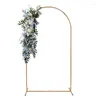 Party Decoration Wedding Arch Backdrop Stand Gold Metal Suitable For Baby Shower Birthday Garden Balloon