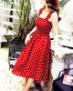 Abiti sexy urbani 2024 Summer Beach Beach Long Vintage Dots Clauffle casual eleganti maxi cinghia camis setosa abito da 5xl vestito vestidos sexy womenl2404