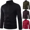 Heren Jackets Autumn Boys jas lange mouw slanke wijn rood jas man man stand kraag plus maat casual met rits heren mode top 2xl