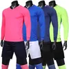 Fans Tops Tees New Mens Adult football jerseys 22/23 Soccer Goalkeeper Uniform Football Long Sleeve Training Football Goalkeeper Soccer Jerse Y240423