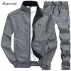 Dimusi -Männer Sets Mode Herbst Frühling Sportanzug Sweatshirt Jogginghose Herren Kleidung 2 Stück Slim Trailsuit Hoodies 240416