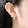 Oorbellen topverkoop 925 sterling zilveren naald oorbellen voor dames bruiloft mode hoogwaardige sieraden kristal zirkoon bloem schattig stud