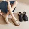 Casual Shoes Koznoy 4cm Women Platform Comfy Skate Boarding Chunky Sneakers Mixed Color Vulcanize Spring Genuine Leather Wedge Autumn