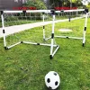 Soccer 2In1 Mini Football Soccer Ball Goal Folding Post Net + Pump Kids Sport Indoor Outdoor Games Toys Kids Sports Training Equipment