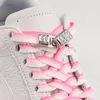 Pièces de chaussures Diamant Magnetic Shoelaces verrouiller sans lie lacets sans liens Shoelace Gradient élastique appartement pour les baskets enfants adultes