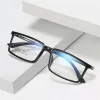 Lentins anti-Light Square Prescription Prescription Epices Femmes Hommes TR90 Myopie Lens Spectacle optique Myopes Lunetes 0 0,5 0,75 à 4,0