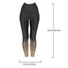 Активные брюки Sequin Joggers Женщины одеждая фитнес -йога Жан Леггингс Контроль зазора для живота пробежки бега