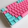 Tillbehör Miami Theme PBT KeyCap Backbellit RGB Gaming Mechanical Keyboard 61 87 104 Key Double Shot OEM Profile Custom Mixed Color Key Caps