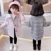 Cappotti per bambini abiti autunnali inverno giacca per bambini ragazze lana cappotto esterno coreano