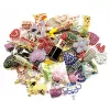 Charms 50pcs Charmes de mode mixte choisie au hasard pour les accessoires de bijoux de bricolage pour femmes T009