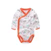 Pieces sorridente gata 3 PCs/lote Moda Bodysuits Bodys Bolysuit infantil Rouva de manga longa para bebê conjunto de roupas de verão
