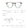 Soczewki fonex octan tytanowe okulary ramy Mężczyźni 2022 Vintage retro okrągłe okulary recepty kobiety optyczne okulary f85682