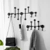 Rails Gold /Black Wall Hook Storage Nordic Creative Entrance Key Hanger Home Decoration Wall Hanging Fitting Room Clothes Coat Hook