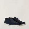 LP Gentlemen's Shoes Summer Walk Charm Dekorativ Suede Loafers Läder Läder Läder Casual Flats Mäns lyxdesigner Klänningskor Fabrikskor Storlek 39-46 med låda