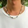 Collares Purui Hip Hop Beads Collar Men Cabuchero Mezcla hecha Mezcla Color de color Collar Joya Piunk Boy Regals Street