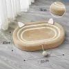 SCRACKERS NOUVEAU CAT OVAL CAT SCRACKER PADS 100% Sisal Cat Scratch Board Chitten Bed Nest Motte Toy Motte Resitent Shinet Nails Tool Pet Supp