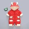 Coats New born Baby clothes Winter infant Snowsuit Plus Velvet Thick Boy Jumpsuit 03 Yrs Romper Baby Girl Overalls Toddler Coat 30