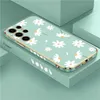 Cell Phone Cases S23 Ultra Flower Plating Lens Protection Phone Case For Galaxy S22 S21 Plus S20 fe S10 NOTE 10 8 9 Silicone Cover