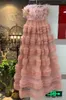 Casual Dresses Sparkly Luxury Sexy Strapless Feathers Pink Sequins Long Dress For Women 2024 Elegant Evening Party Wedding Prom Gowns