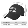 Ball Caps Classic Unisex White Trash Funny Ghetto USA Baseball Cap для взрослых, регулируемая папа шляпа Мужчины женщины на открытом воздухе шляпы