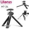 Camera's Ulanzi MT24 Telefoon DSLR Camera Tripod aluminium legering met acra -plaat koude schoen digitale camera staat voor video -opnamen voor snoy