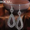 Orecchini Bocai 100% S925 Orecchini in argento sterling Thai Silver Garnet Marcasite Fashion Gioielle