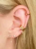 Earrings 1PC 24k Gold and Silver Plating Multiple Styles C Shape Ear Cuff for Women No Pierced Geometric Small Earcuff 2023 INS Jewelry